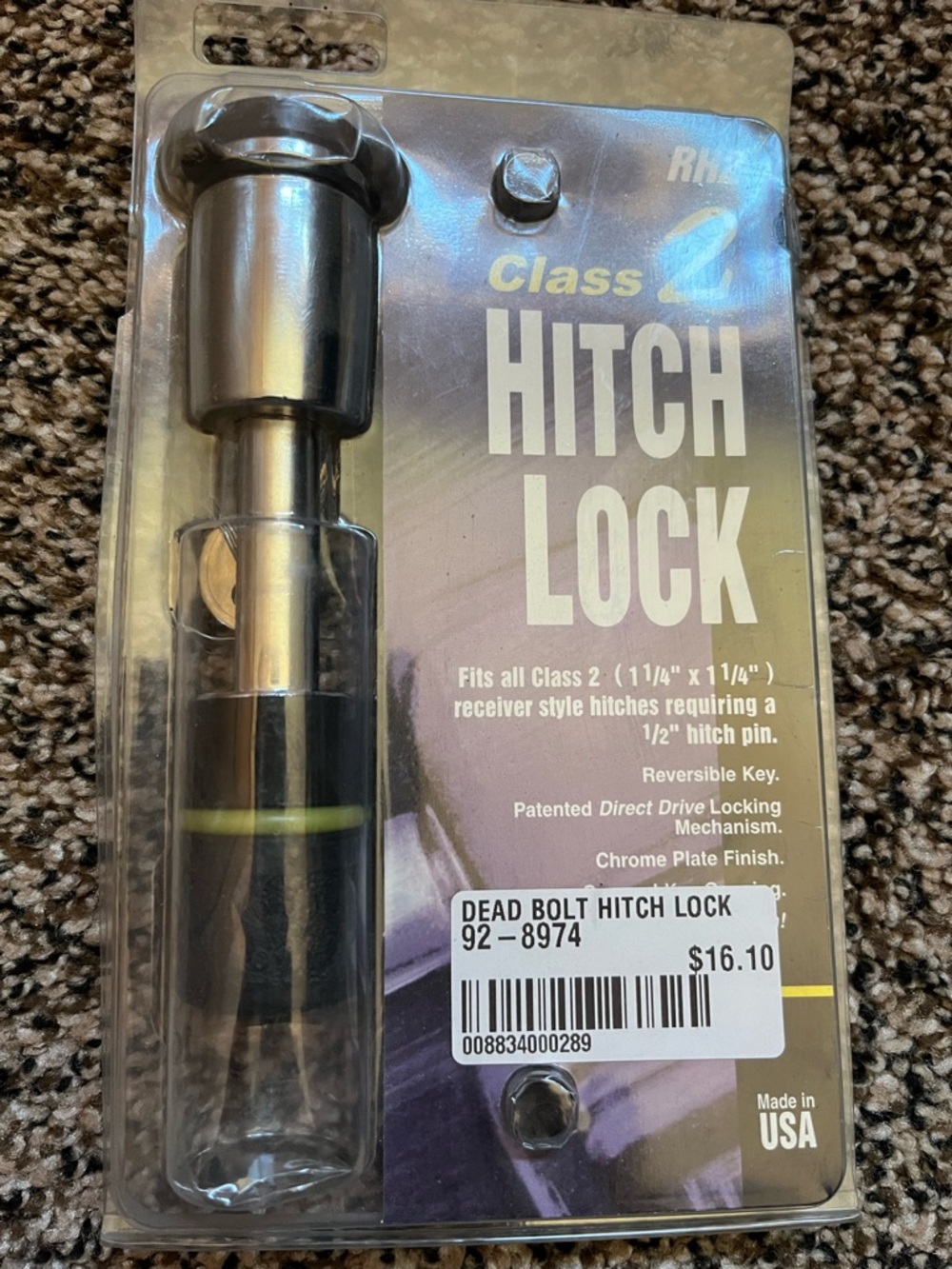Class 2 Hitch Lock